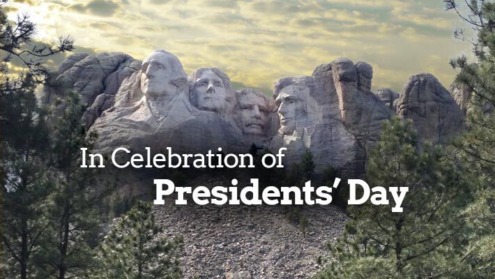 In Celebration of Presidents Day.