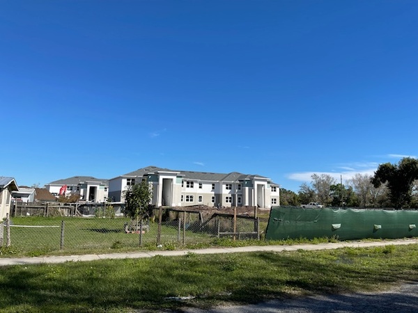 Outside long distance view of Cypress Gardens Development.